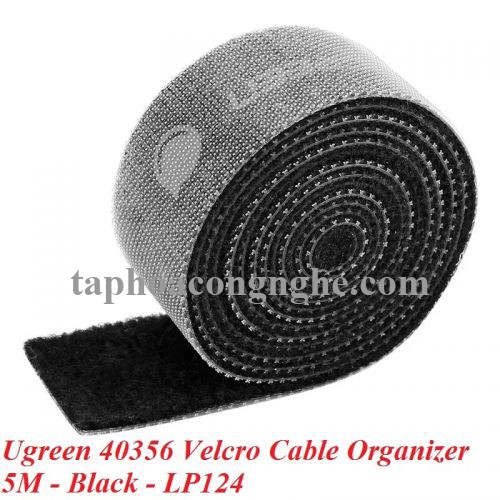 Ugreen 40356 5M Black Velcro Cable Organizer Black LP124 30040356